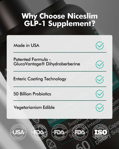 Niceslim GLP-1 Probiotic Activate Supplement: GlucoVantage Dihydrober Niceslim GLP-1 Probiotic Activate Supplement: GlucoVantage Dihydrober
